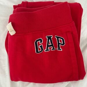 GAP Red Sweatpants with Logo